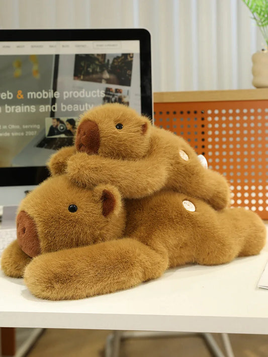 Cozy Companion Weighted Capybara Plush
